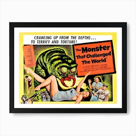 Monster That Challenged The World, Horror Movie Poster Art Print