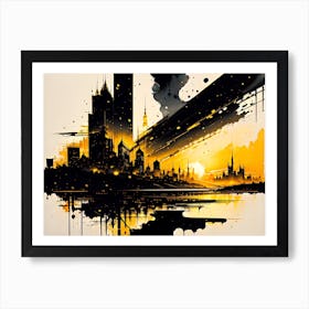 Abstract Cityscape 3 Art Print