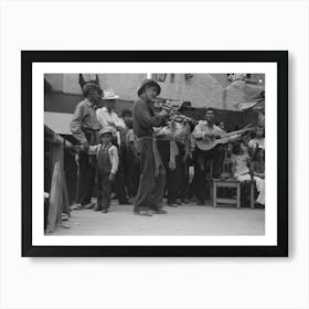 Untitled Photo, Possibly Related To Spanish American Musicians At Fiesta, Taos, New Mexico By Russell Lee Art Print