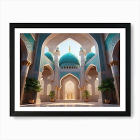 Interior Of A Mosque 1 Art Print