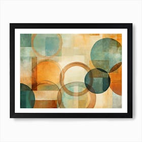 Abstract Circles 4 Art Print