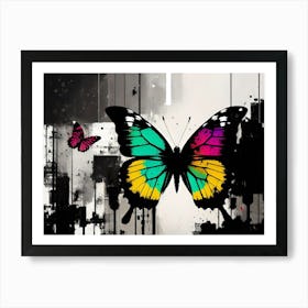 Colorful Butterflies 167 Art Print