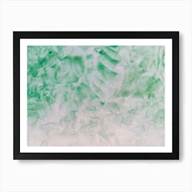 Green Abstract Painting Art Print