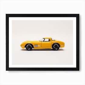Toy Car 55 Corvette Yellow 3 Art Print