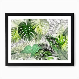 Tropical Foliage 1 Art Print