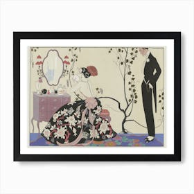 Le Grand Decolletage, George Barbier Living Room Art print