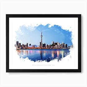 Cn Tower, Entertainment & Financial Districts, Toronto Art Print