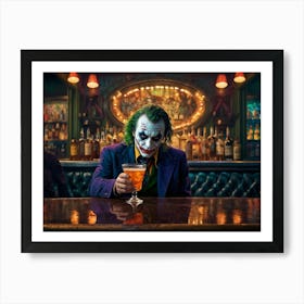Joker At The Bar 3 Art Print