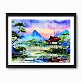 Serenity At Sunrise Art Print