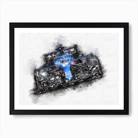 Fernando Alonso 2021 Formula 1 Art Print