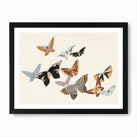 Birds From Momoyogusa –Flowers Of A Hundred Generations, Kamisaka Sekka (9) Art Print