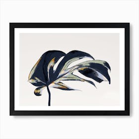 Colorful Monstera Leaf Art Print