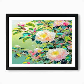 Camellia Painting 3 Art Print