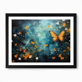 Butterflies In The Sky 1 Art Print