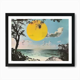 Sun Rising Over The Ocean Art Print