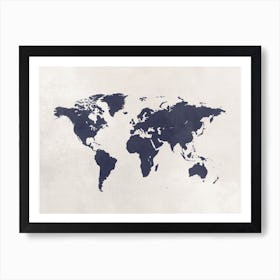 World Map No 24 Art Print