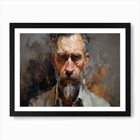 Portrait Of An Old Man 4 Art Print