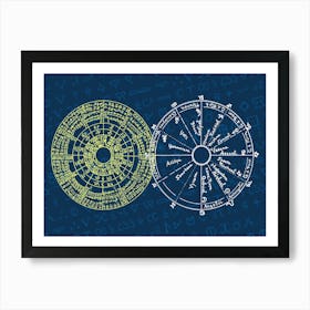 Astrology - Vintage alchemy, esotericism, spiritual, mystic Art Print
