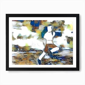 Runner In The Park Art Print