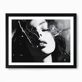 Black And White Portrait Of A Woman 15 Art Print