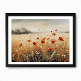 Poppies In The Field 3 Art Print