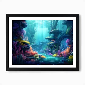 Underwater Seascape Art Print