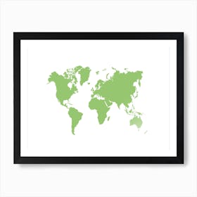 World Map 24 Art Print