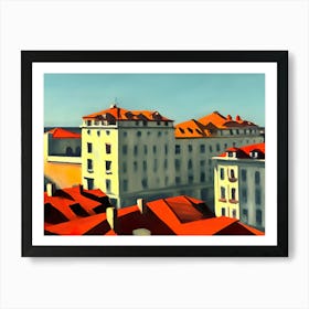 London Rooftops Art Print