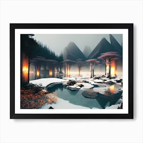 Winter Landscape Art Print