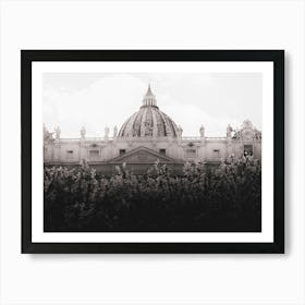 Vat (view of the Dome of Saint Peter from Piazza San Pietro. Vatican. From Roma Narrative series by Michael Banifatov). Art Print