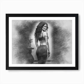 Digital Art Beauty Art Print