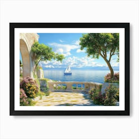 Beautiful Sea View 3 Art Print