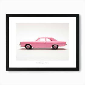 Toy Car 68 Dodge Dart Pink Poster Art Print