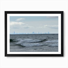 Cityscape From The Beach Art Print