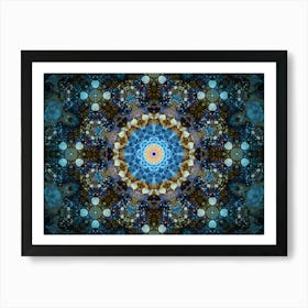 Watercolor Abstraction A Clear Star In Space 1 Art Print