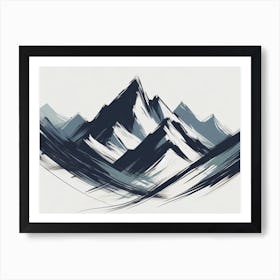 Mountains Art Print