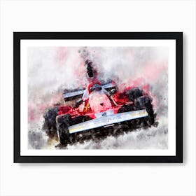 Niki Lauda No 1, Formula 1 Art Print