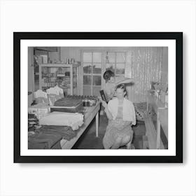 A Neighbor Fixes The Grocery Clerk S Hair At Pie Town, New Mexico By Russell Lee 1 Art Print