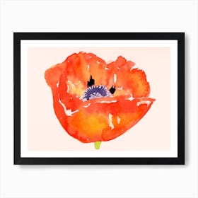 Red Poppy Painting Art Print