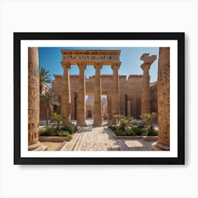 Egyptian Temple 2 Art Print