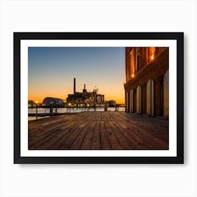 Hendersons Wharf Sunset Art Print