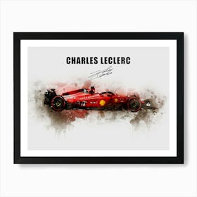 Charles Leclerc Ferrari Art Print