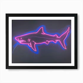 Neon Pink Nurse Shark 6 Art Print