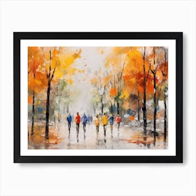 Autumn Walk Art Print