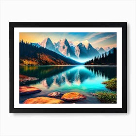 Mountain Lake 53 Art Print