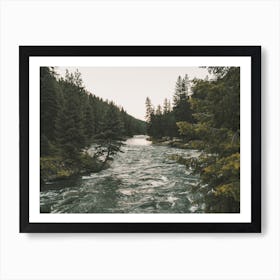 Creek Through Forest Art Print