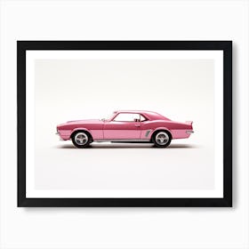 Toy Car 67 Camaro Pink Art Print