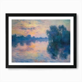Contemporary Artwork Inspired By Claude Monet 3 Art Print