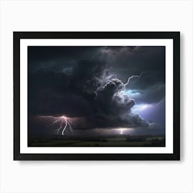 Lightning Storm Art Print