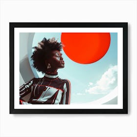 Portrait Of African American Woman Art Print